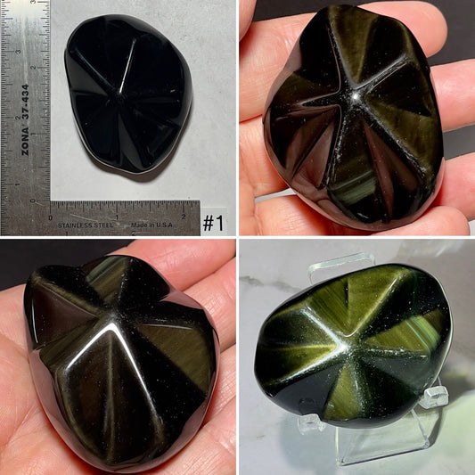 Rainbow Obsidian Star