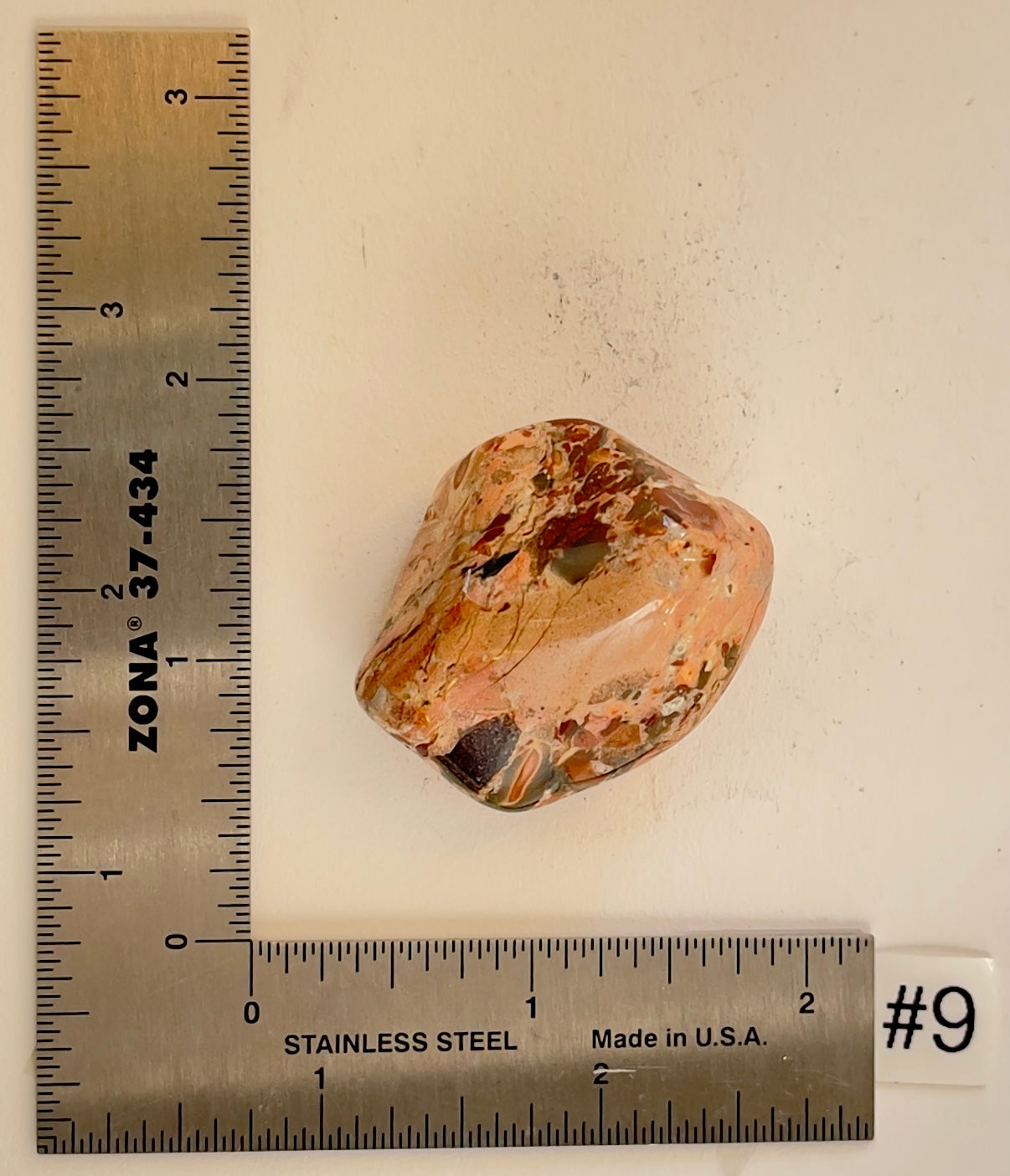 White Brecciated Jasper Tumbles