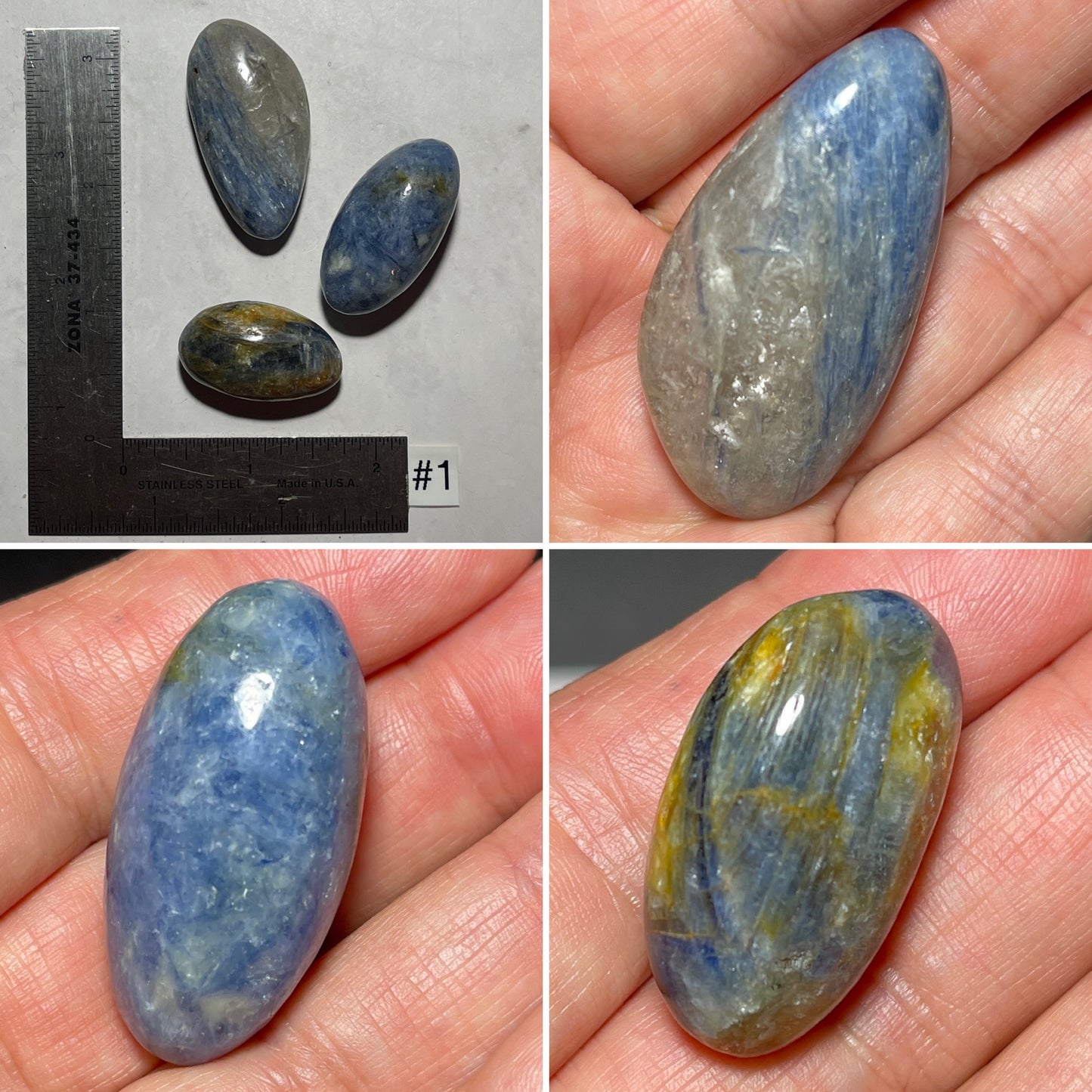 Blue Kyanite Tumbles