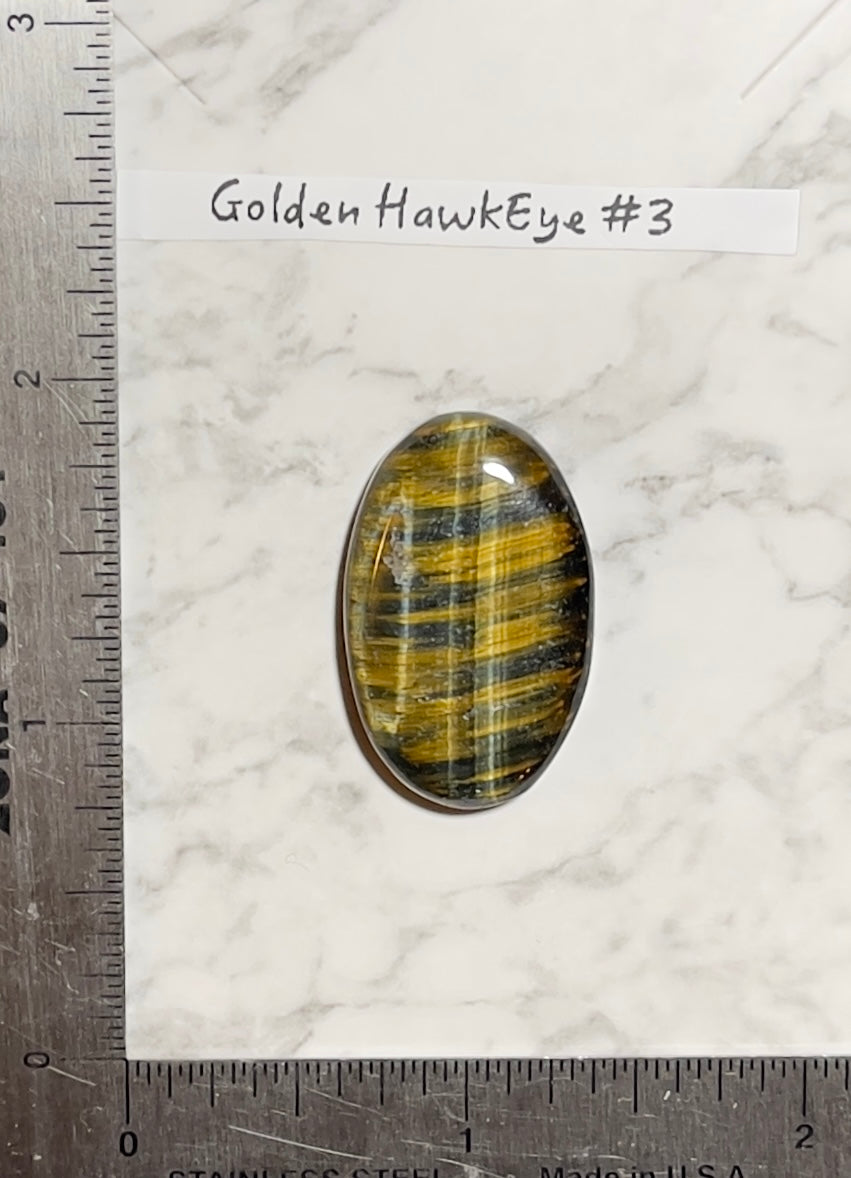 Golden Hawkeye Cabochon