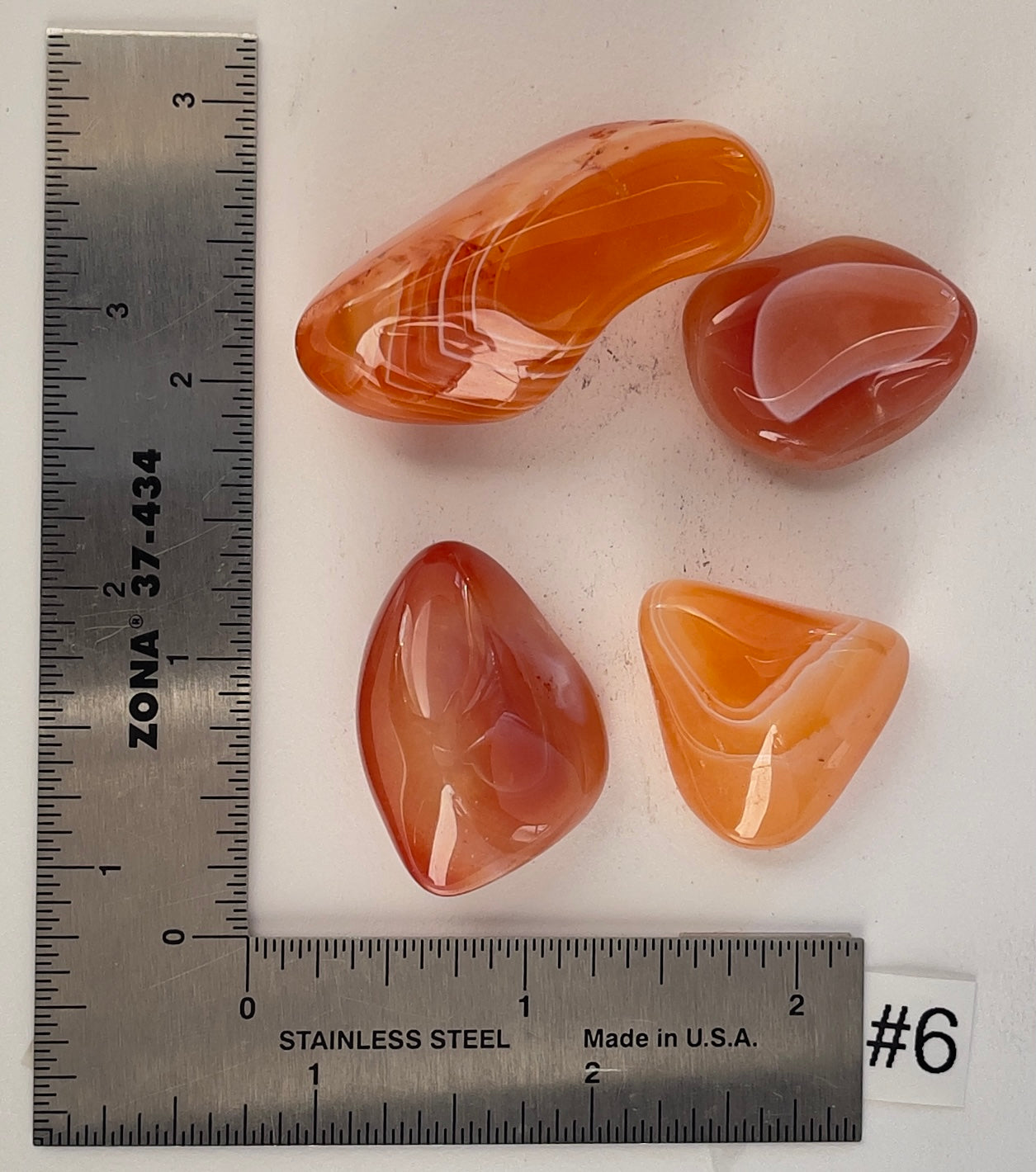 Banded Carnelian Tumbles