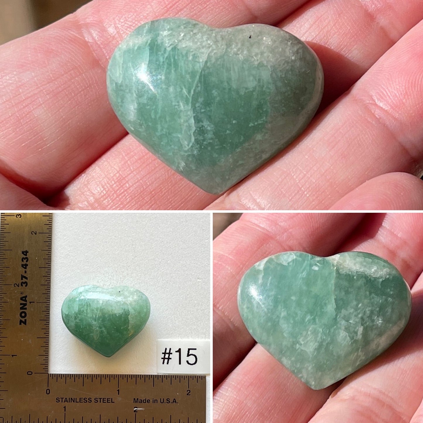 Amazonite Mini-Heart