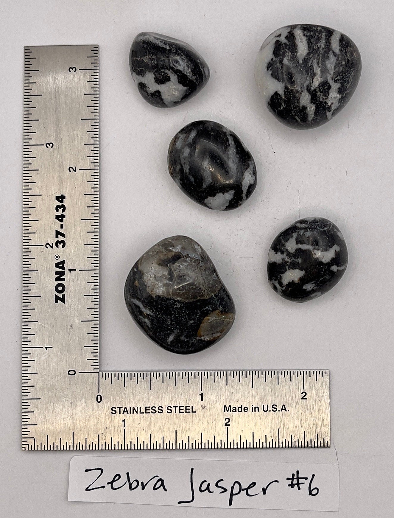 Zebra Jasper Tumbles