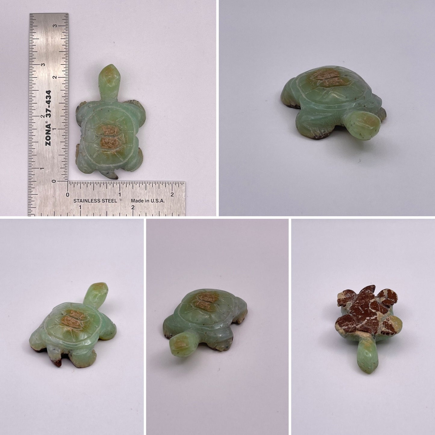 Australian Chrysoprase Hand Carved Animals