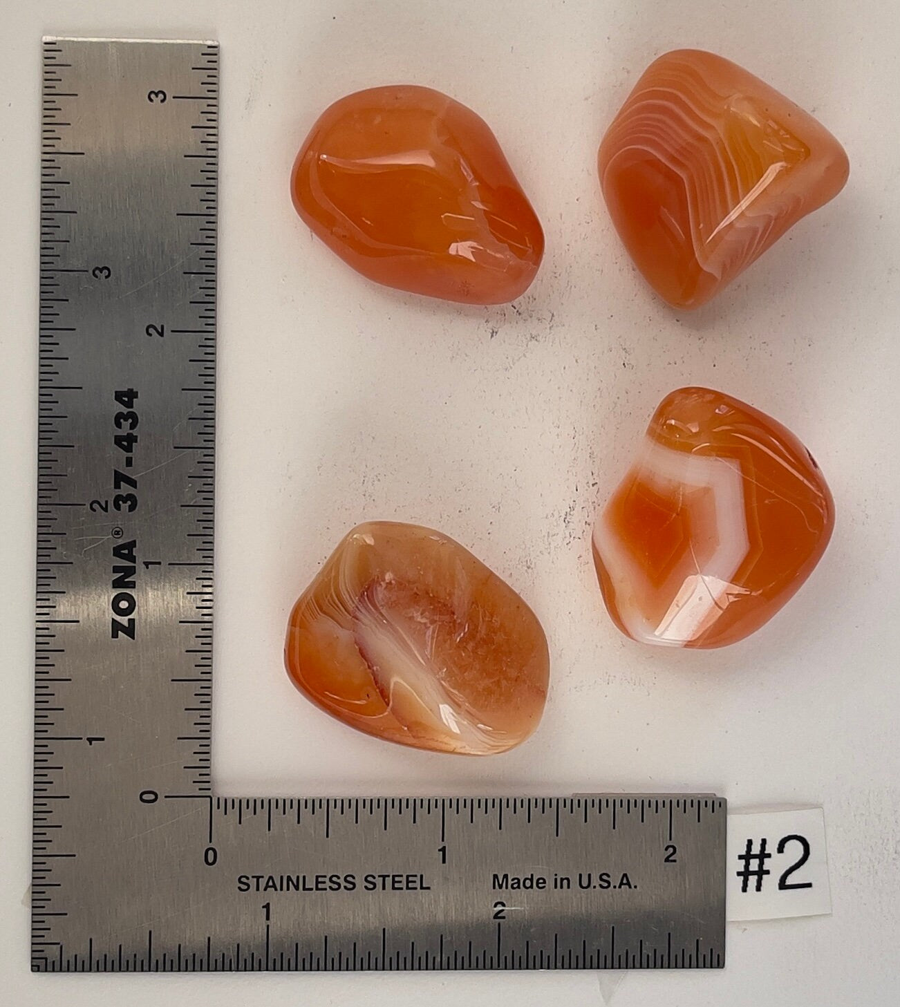 Banded Carnelian Tumbles