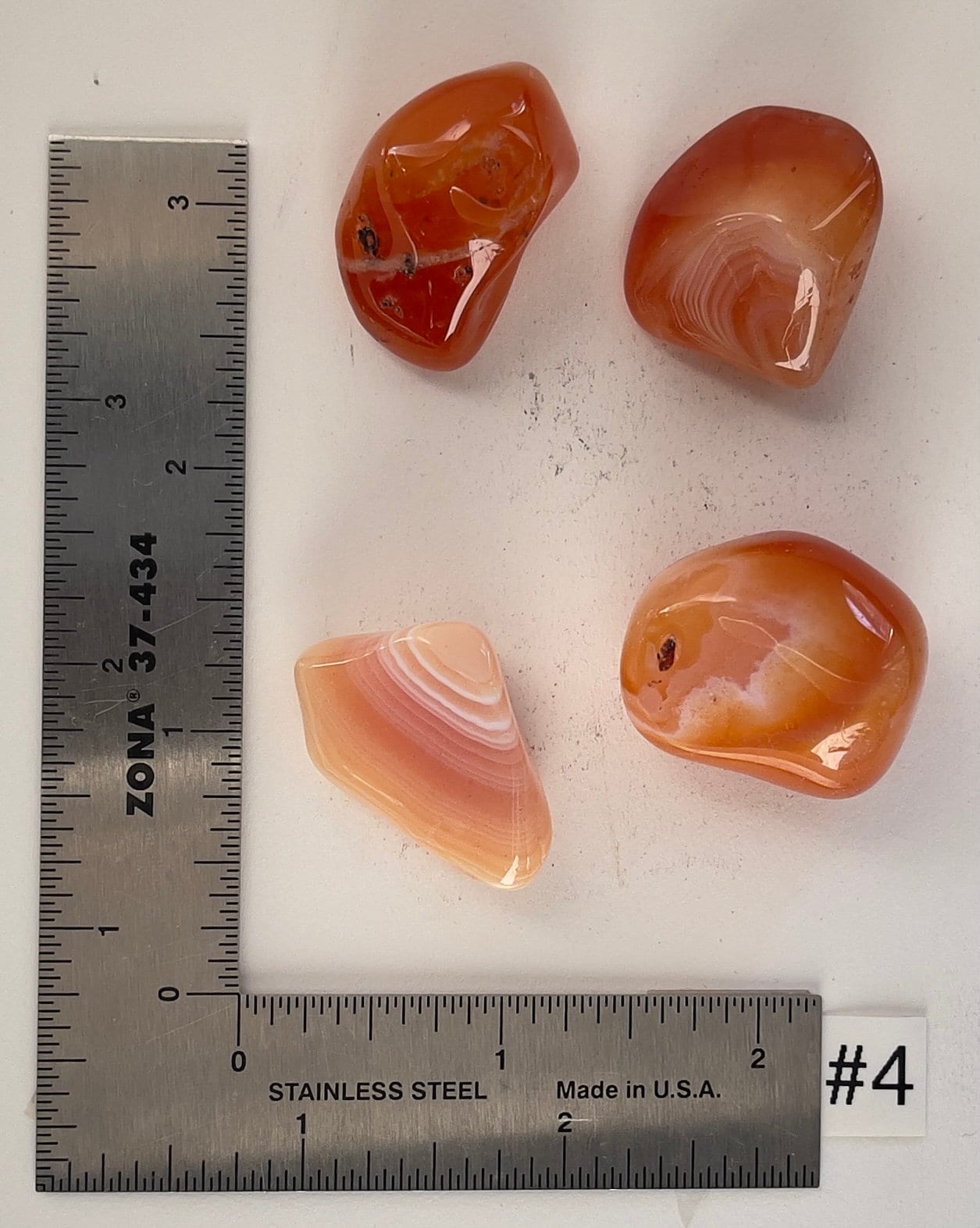 Banded Carnelian Tumbles