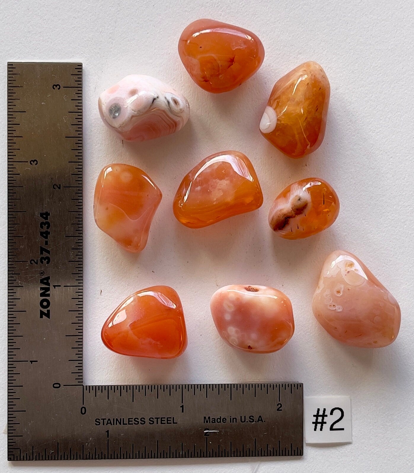 Banded Eye Carnelian Tumbles