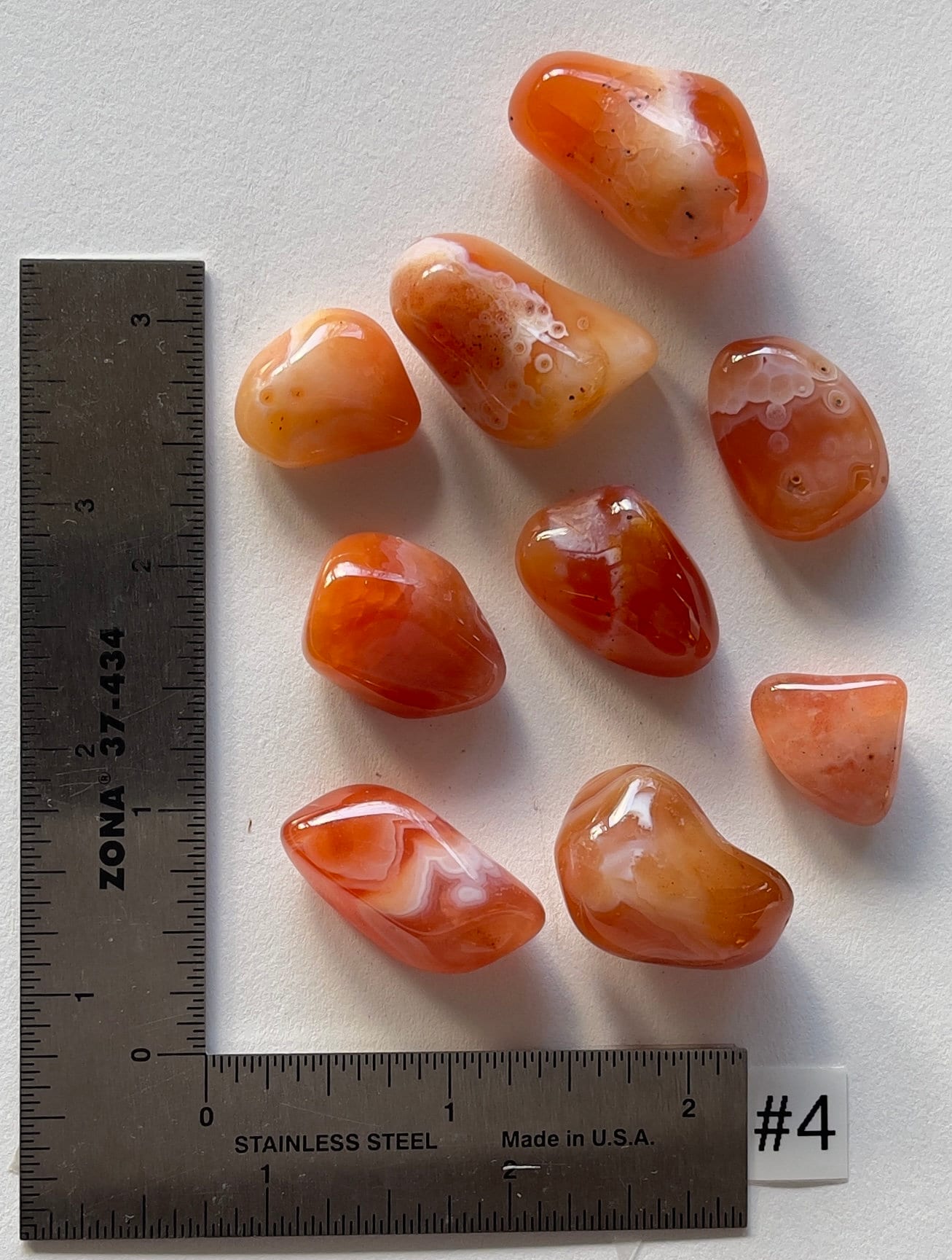 Banded Eye Carnelian Tumbles