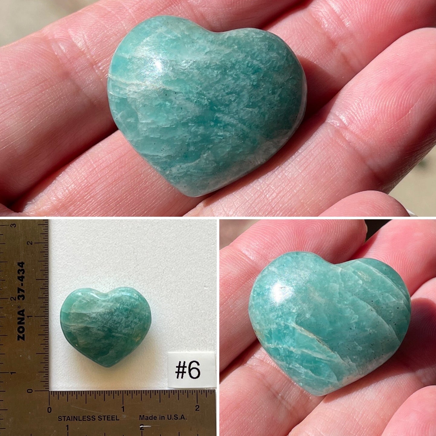 Amazonite Mini-Heart