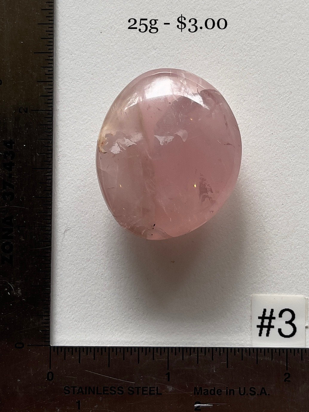 Rose Quartz Pocket Palmstone