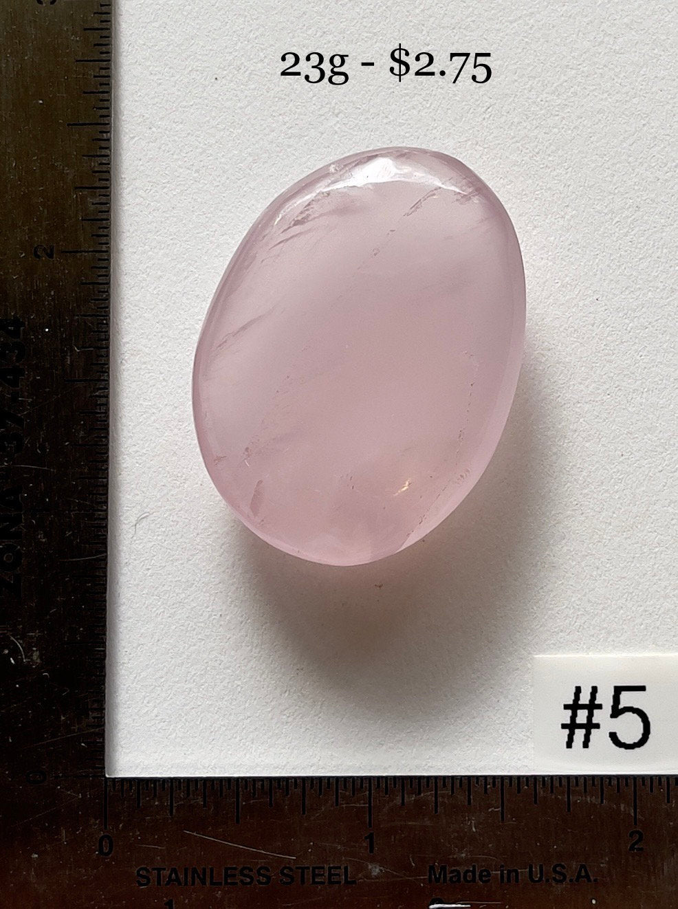 Rose Quartz Pocket Palmstone