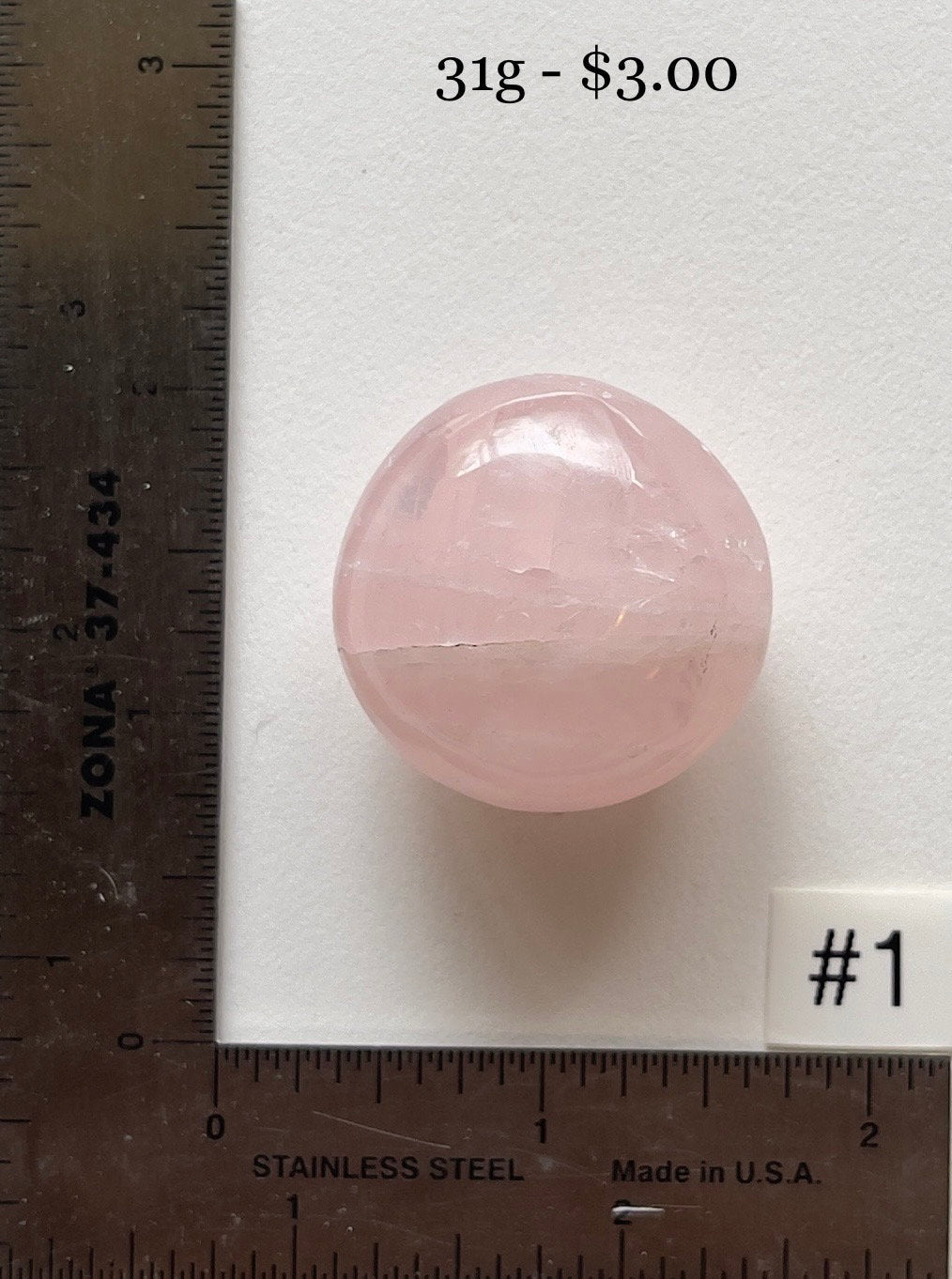 Rose Quartz Pocket Palmstone