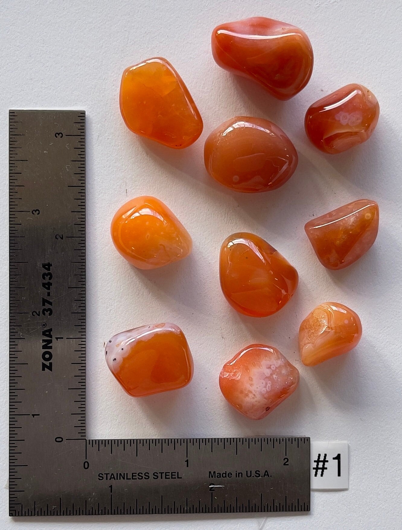 Banded Eye Carnelian Tumbles