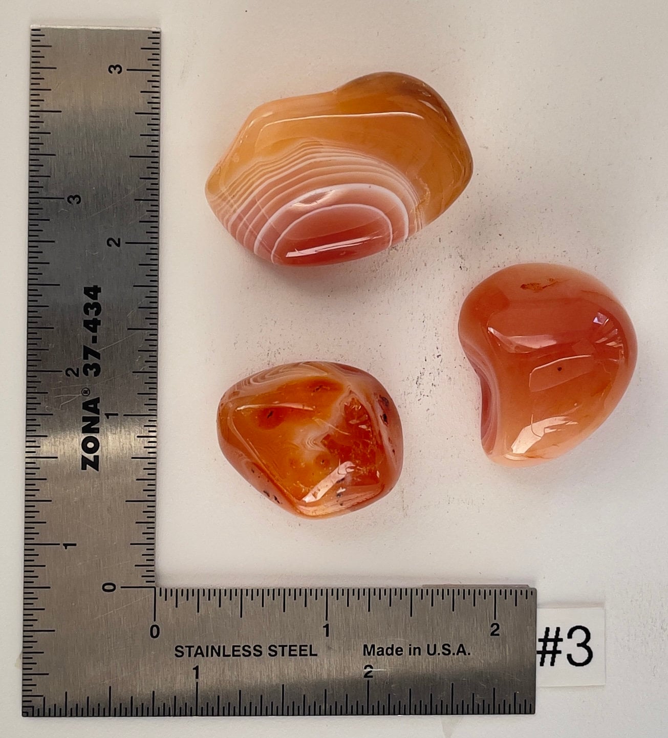 Banded Carnelian Tumbles