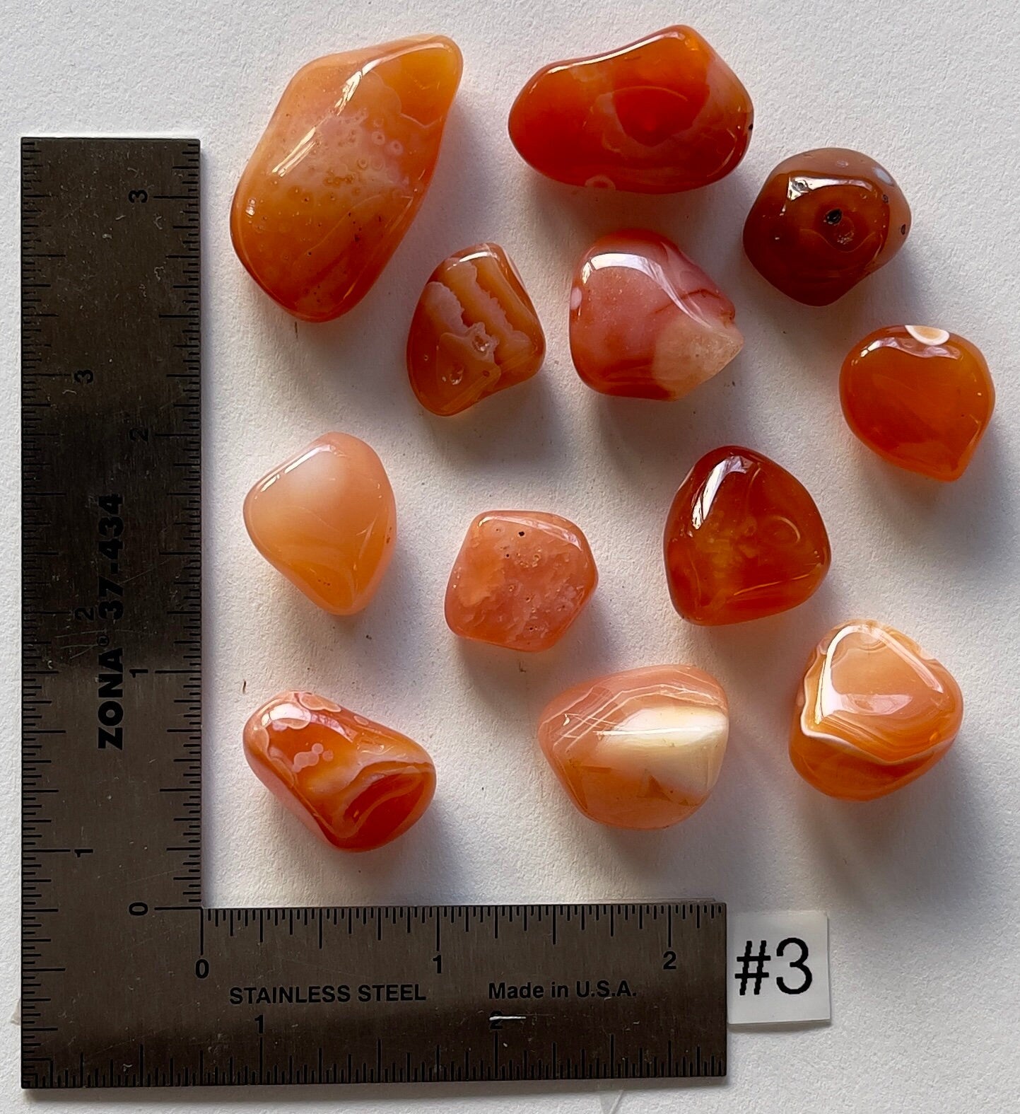 Banded Eye Carnelian Tumbles