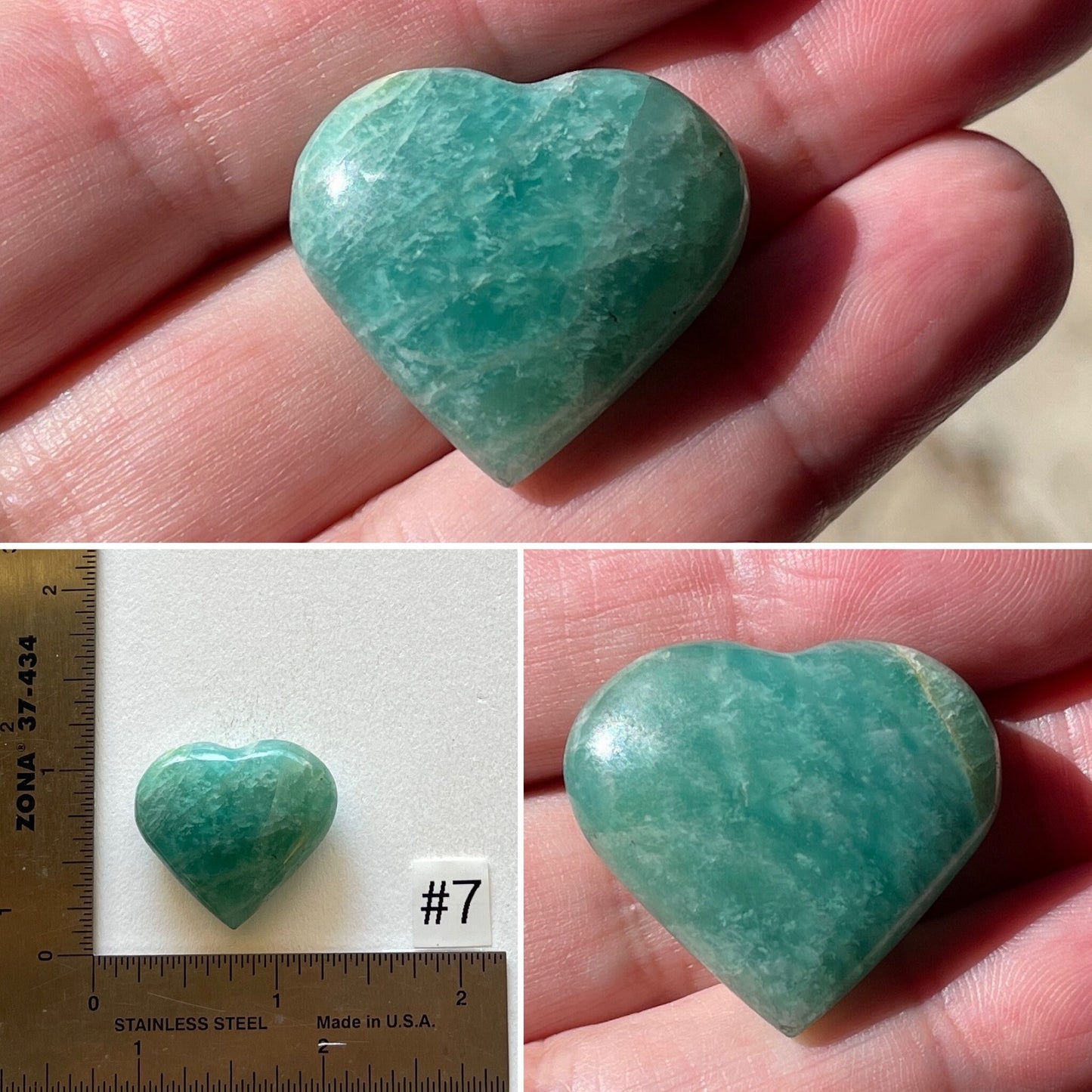 Amazonite Mini-Heart