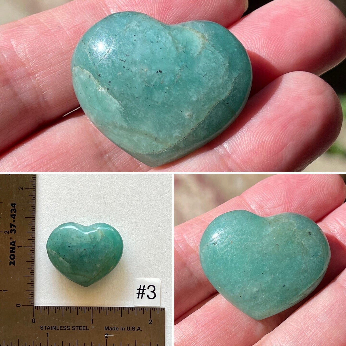 Amazonite Mini-Heart