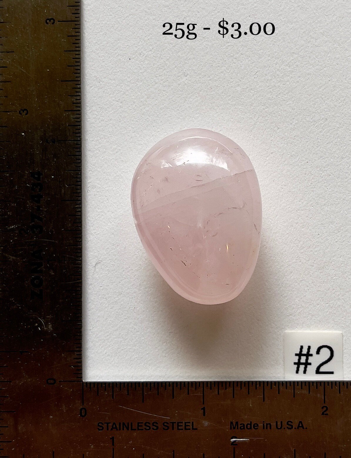 Rose Quartz Pocket Palmstone