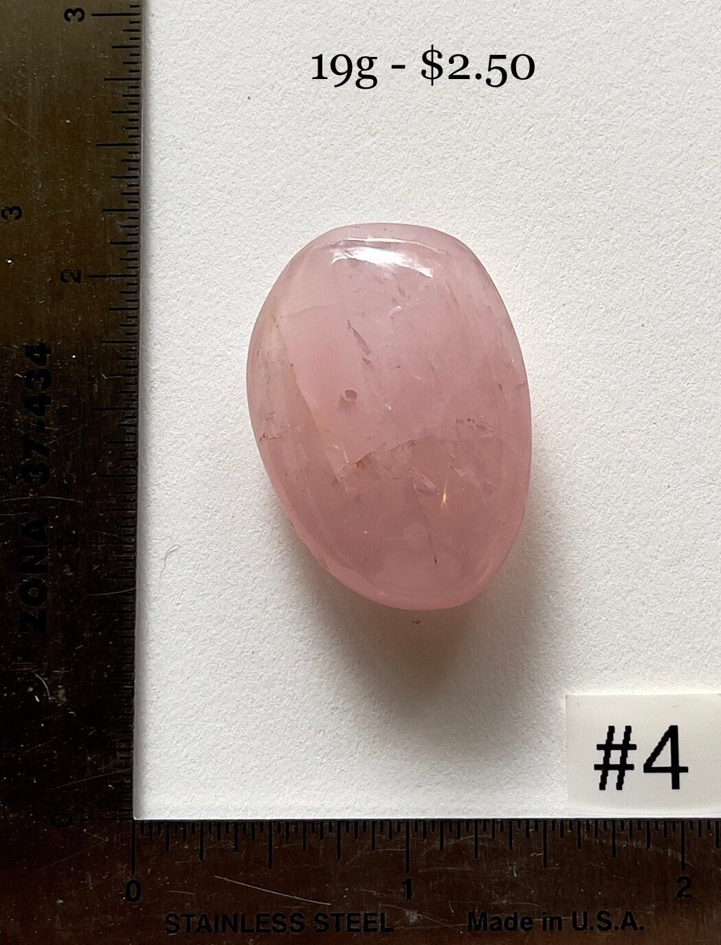 Rose Quartz Pocket Palmstone