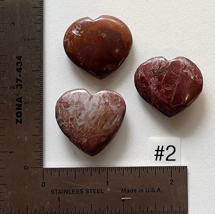 Red Jasper Mini-Hearts