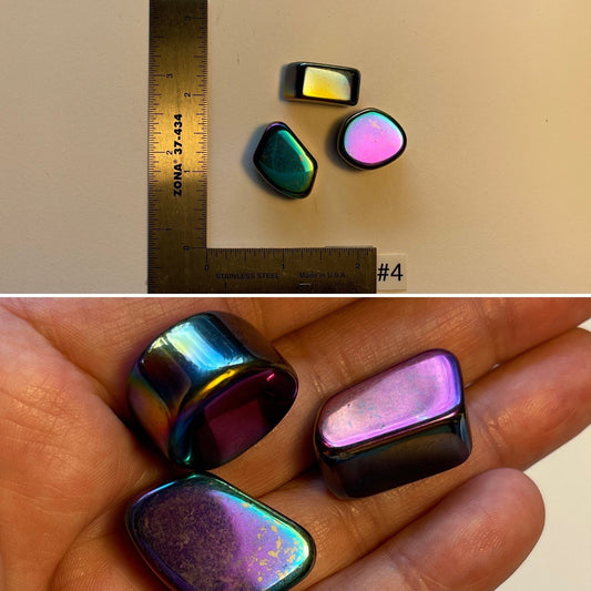 Iridescent Hematite Tumbles